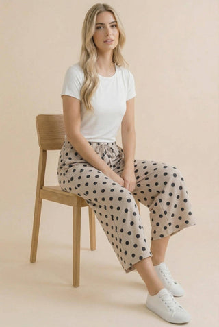 Moonstone Dot Wide Pants