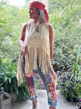 Kantha Sunrise Jeans By Jaded Gypsy