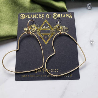 Heart of Gold Hoop Earrings