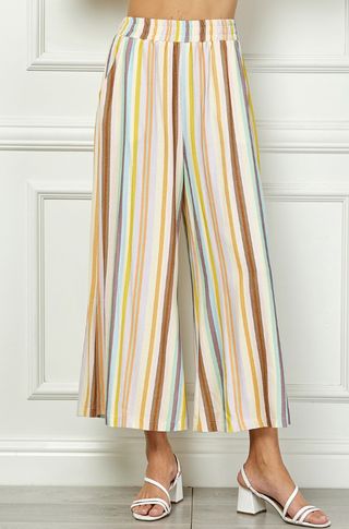 Stripped Cropped Pants