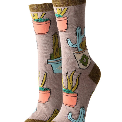 Cactus Hugs Women's Crew Socks