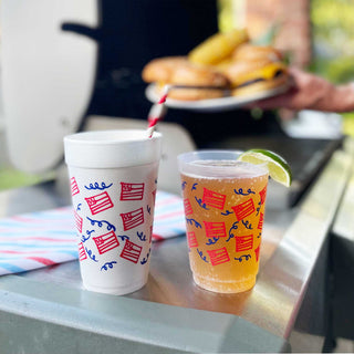 July 4th/Patriotic Flags & Streamers Foam Cups