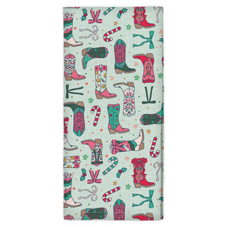 Christmas Western Tea Towel