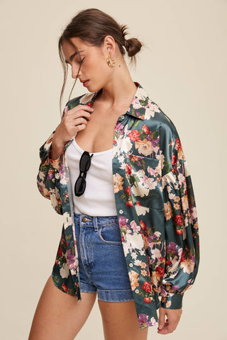 Bluebonnet Belle Satin Top