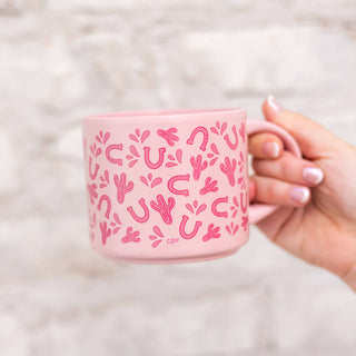 Western Icons Ceramic Mug - Pink