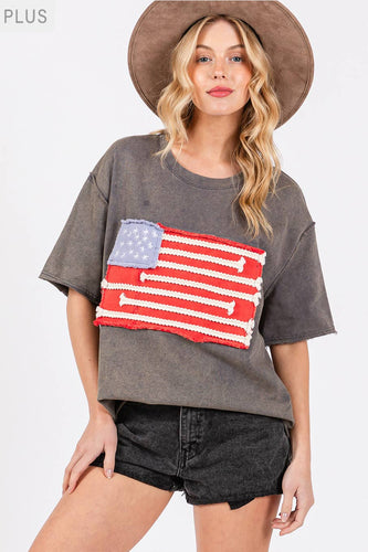 Emmie Jo American Flag Top