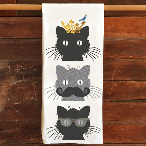 Cat Trio Kitchen Tea Towel