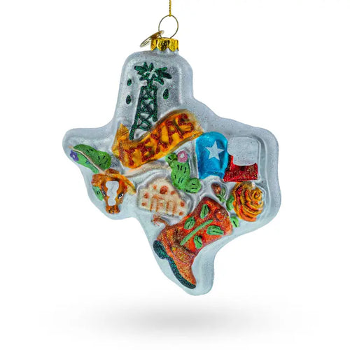 Texan Adventure Glass Ornament