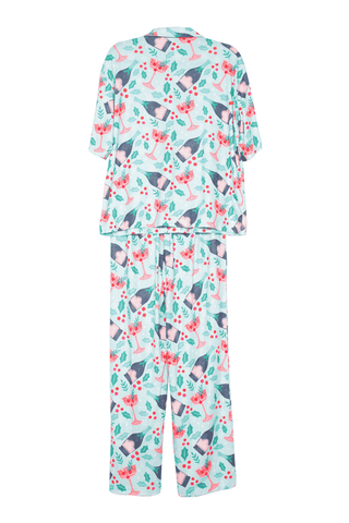 Holly Toast Christmas Pajama Set