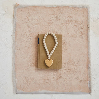 Wood Garland With Heart