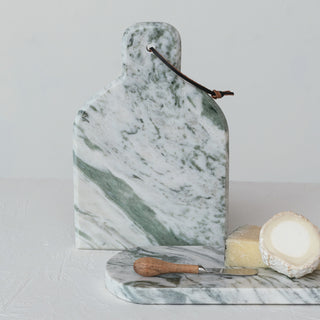 Marble Cutting Board and Knife Set