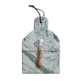 Marble Cutting Board and Knife Set