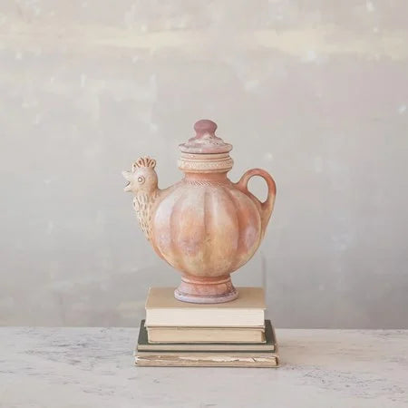 Handmade Terra-cotta Chicken Shaped Pitcher