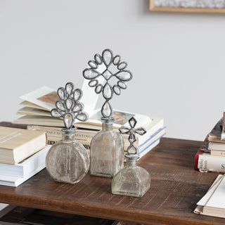 Decorative Glass Bottles with Fancy Stopper