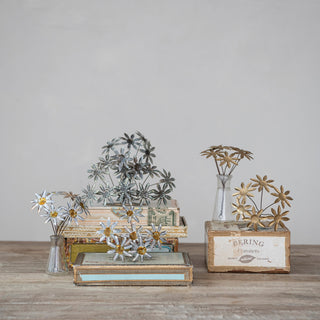 Golden Prairie Toleware Flower Ornament