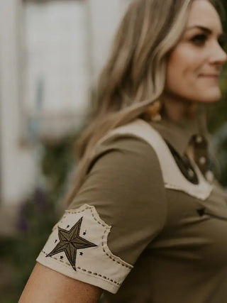 The Iron Steed Button Up Top