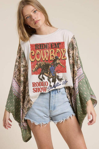 Ride Em' Rodeo Show Kaftan Top