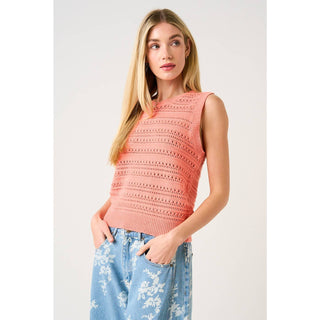 Apricot Meadow Sweater Top