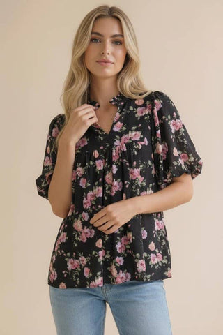 Prairie Frilled Floral Top