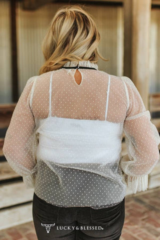Moon Swiss Dot Blouse