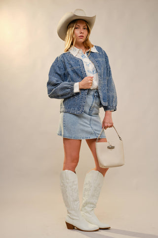 Western Ranch Heiress Denim Jacket