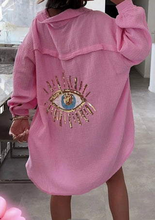 Pink Evil Eye Shirt