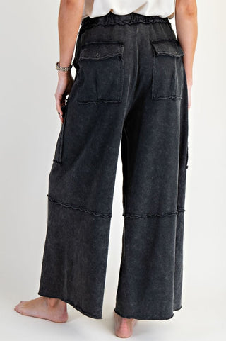 Feeling Good Mineral-Wash Cargo Pants - by Easel