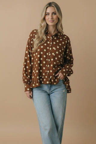 Augustine Polka Dot Top