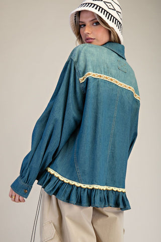 Dahlia Denim Top