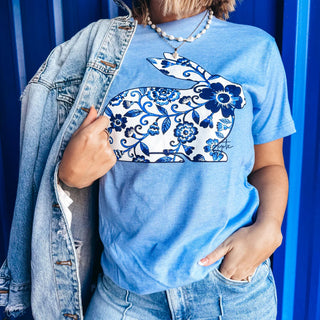 Blue Bunny Graphic Tee