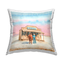 Load image into Gallery viewer, Fashionista Cowgirl in Desert Printed Pillow