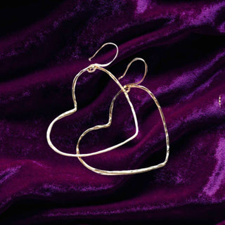 Heart of Gold Hoop Earrings