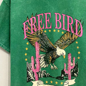 Free Bird Mineral Wash Tee