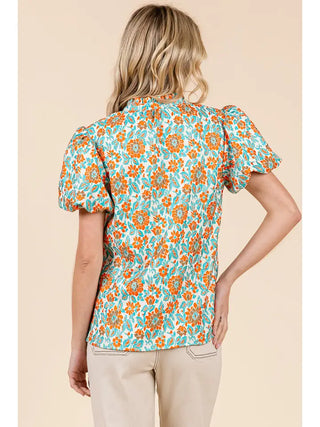 Nadela Jacquard Deep Blouse