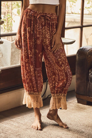 Jazzy Bloomer Pants - Boho Rust