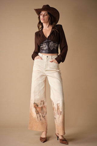 Wild Horse Wide Leg Jeans