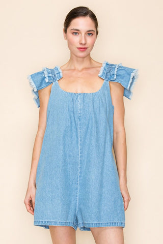 Trinity Denim Romper