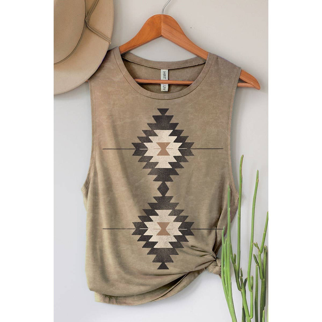Zadie Vintage Aztec Tank Top
