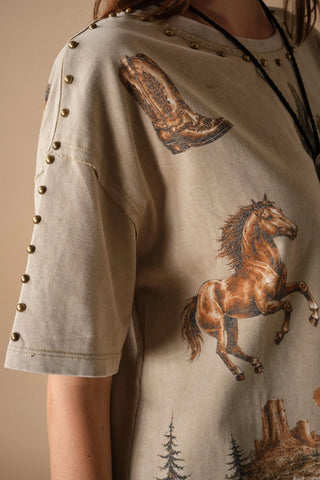 Studded On Em Graphic Tee