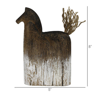 Homestead Charm Horse Wood Figurine