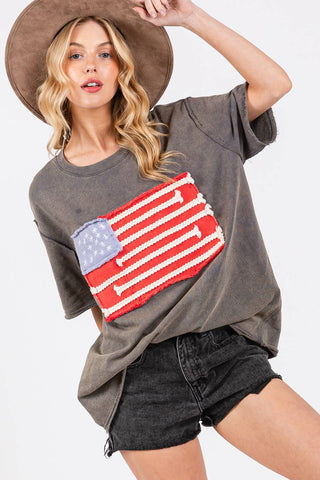 Emmie Jo American Flag Top
