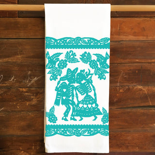 Kissing Skeleton Towel