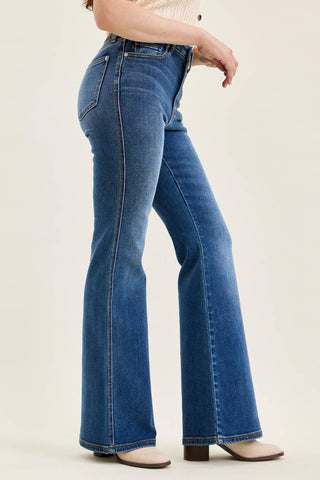 Soft Tide Charlotte high-rise flare jeans by Judy Blue