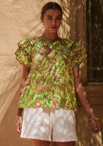 Buttter Yellow Floral Top