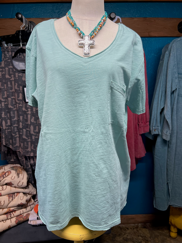 Gypsy Girl Ocean V-Neck Tee by Jaded Gypsy