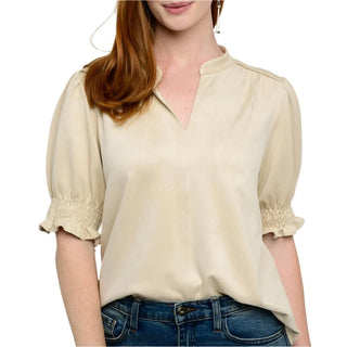 High Noon Suede Top by Ivy Jane