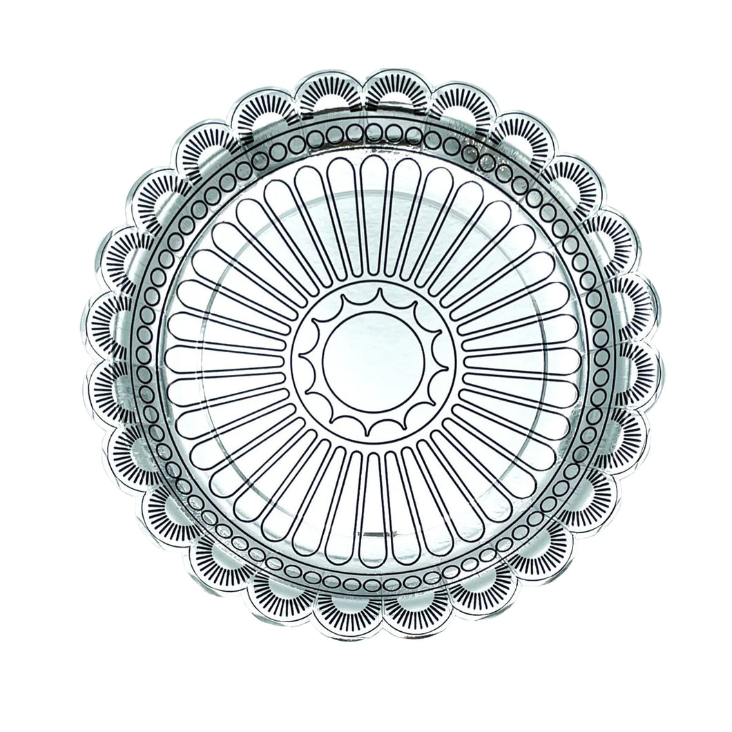 Silver Concho Dinner Plates