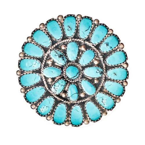 Turquoise Cluster Dinner Plates