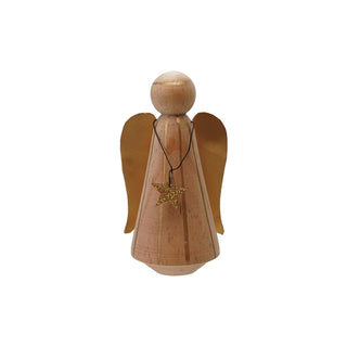 Stellar Wing Wood Angel Decor