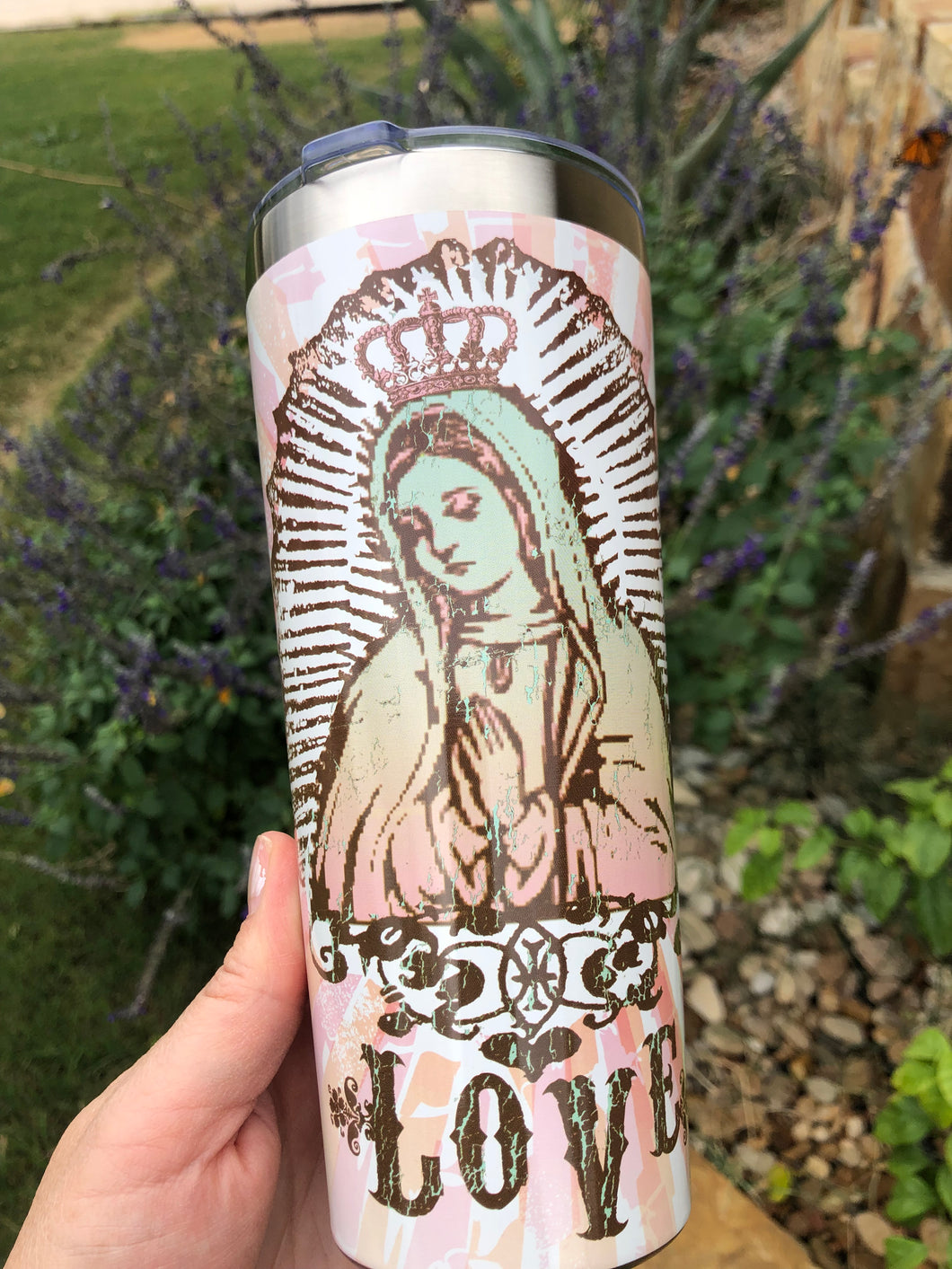 Lady Guadalupe travel mug